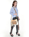 OHLAY Cross Body Genuine Leather women bag western Bag SKBZ161