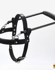 Guide Dog Harness Hilason Black Padded Genuine Leather Harness