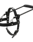 Guide Dog Harness Hilason Black Padded Genuine Leather Harness