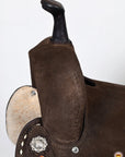 Flex Tree Western Horse Saddle In American Leather Barrel Trail Hilason