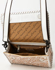 American Darling Crossbody Beautifully Hand Tooled Genuine Leather Western Women Bag Handbag Purse |