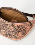 American Darling Fanny Pack Hand Tooled Genuine Western Leather Women Bag Handbag Purse |