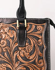 American Darling Hand Tooled Genuine Leather Tote Bag