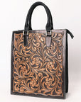 American Darling Hand Tooled Genuine Leather Tote Bag