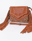 American Darling Cross Body Hand Tooled Suede Genuine Western Leather Women Bag Western Handbag Purse