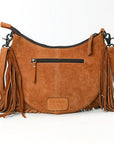 American Darling ADBG1663 Cross Body Hand Tooled Suede Genuine Leather Women Bag Western Handbag Purse