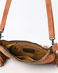 American Darling ADBG1663 Cross Body Hand Tooled Suede Genuine Leather Women Bag Western Handbag Purse