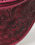 American Darling Fanny Pack Hand Tooled Genuine Western Leather Women Bag Handbag Purse |