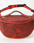 American Darling Fanny Pack Hand Tooled Genuine Western Leather Women Bag Handbag Purse |