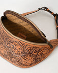 American Darling Fanny Pack Hand Tooled Genuine Western Leather Women Bag Handbag Purse |