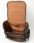American Darling Genuine Leather Hand-Tooled Floral Quilted Backpack Bag Travel Purse with YKK Zipper