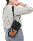 ADGC108 Gun Case Hand Tooled Genuine Leather Women Bag