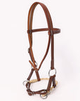 Hilason Western Horse Noseband Rawhide Genuine American Leather Headstall