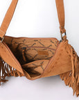 American Darling ADBGA733 Cross Body Suede Genuine Western Leather Women Bag Western Handbag Purse