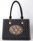 American Darling ADBGA735 Tote Hand Tooled Genuine Western Leather Women Bag Western Handbag Purse