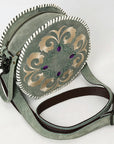 ADBGZX101 Canteen Genuine Western Suede Leather women bag