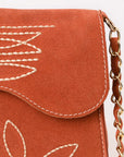 American Darling Suede Bag Genuine Leather Clutch Bag