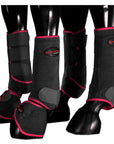 HILASON L M S Horse Front Rear Hind Leg Sport Boots & Bell 6 Pack | Jumping
