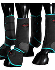 HILASON L M S Horse Front Rear Hind Leg Sport Boots & Bell 6 Pack | Jumping