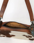 American Darling Small Crossbody Beautifully Hair on Leather women bag