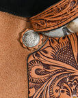 HILASON Western Horse Saddle Ranch Roping Roper American Leather Tan