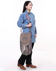 American Darling Crossbody Suede Genuine Leather Women Bag Western Handbag Purse