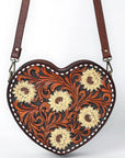 American Darling Canteen Hand Tooled Genuine Leather women bag western handbag purse