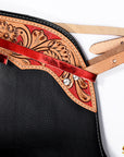 Hilason Western Pro Rodeo Bull Riding Chaps Leather Youth Kid