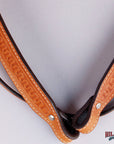 HILASON Western Genuine American Leather Horse Headstall & Breast Collar Set Tan