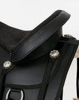 Hilason Western Horse Flex Tree Saddle Cordura Synthetic Trail Pleasure Black