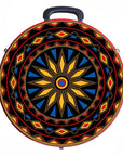 Hilason Medium 4 Rope Capacity Can With Attractive Printed Genuine Leather Trim