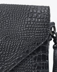 American Darling Women's Envelope Bag Western Crocodile Genuine Leather Handbag and Ladies Purse