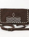 American Darling Western Small Cross Body Genuine Leather Handbag Purse Wallet Bag For Women Girls