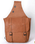 Hilason Western Horse Trail Riding Heavy Duty Genuine Leather Saddle Bag