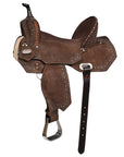Western Barrel Saddle With Flex Tree For Trail Riding