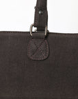 OHLAY Tote Hair On Upcycled Canvas Genuine Leather Women Bag Western Handbag Purse