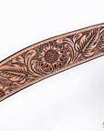 HILASON Western Horse Hand Carved American Leather Breast Collar Headstall