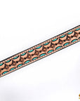 HILASON Western Horse Headstall & Breast Collar American Leather Floral Carving