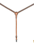 HILASON Western Horse Headstall & Breast Collar American Leather Floral Carving