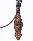 HILASON Western Horse Hand Carved American Leather Breast Collar Headstall