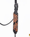 HILASON Western Horse Headstall & Breast Collar American Leather Floral Carving