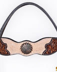 HILASON Western Horse Headstall & Breast Collar American Leather Floral Carving