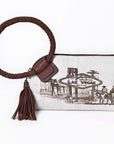 American Darling wristlet Hair-On Genuine Leather Women Bag Western Handbag Purse