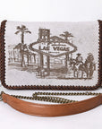 American Darling Clutch Hair-On Genuine Leather Women Bag Western Handbag Purse