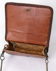 American Darling Clutch Hair-On Genuine Leather Women Bag Western Handbag Purse