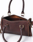 American Darling Tote Hand Tooled Hair-On Genuine Leather Women Bag Western Handbag Purse