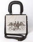 American Darling Crossbody Hair-On Genuine Leather Women Bag Western Handbag Purse