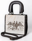 American Darling Crossbody Hair-On Genuine Leather Women Bag Western Handbag Purse