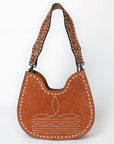 American Darling Hobo Suede Hand Tooled Genuine Leather Women Bag Western Handbag Purse
