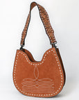 American Darling Hobo Suede Hand Tooled Genuine Leather Women Bag Western Handbag Purse